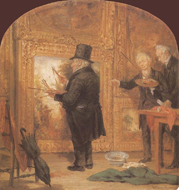 William Parrott Turner on Varnishing Day France oil painting art